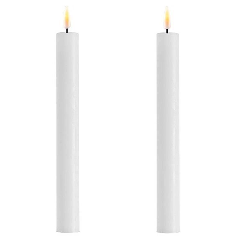 9-inch white LED taper candles
