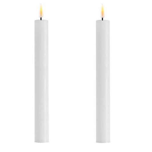 9-inch white LED taper candles