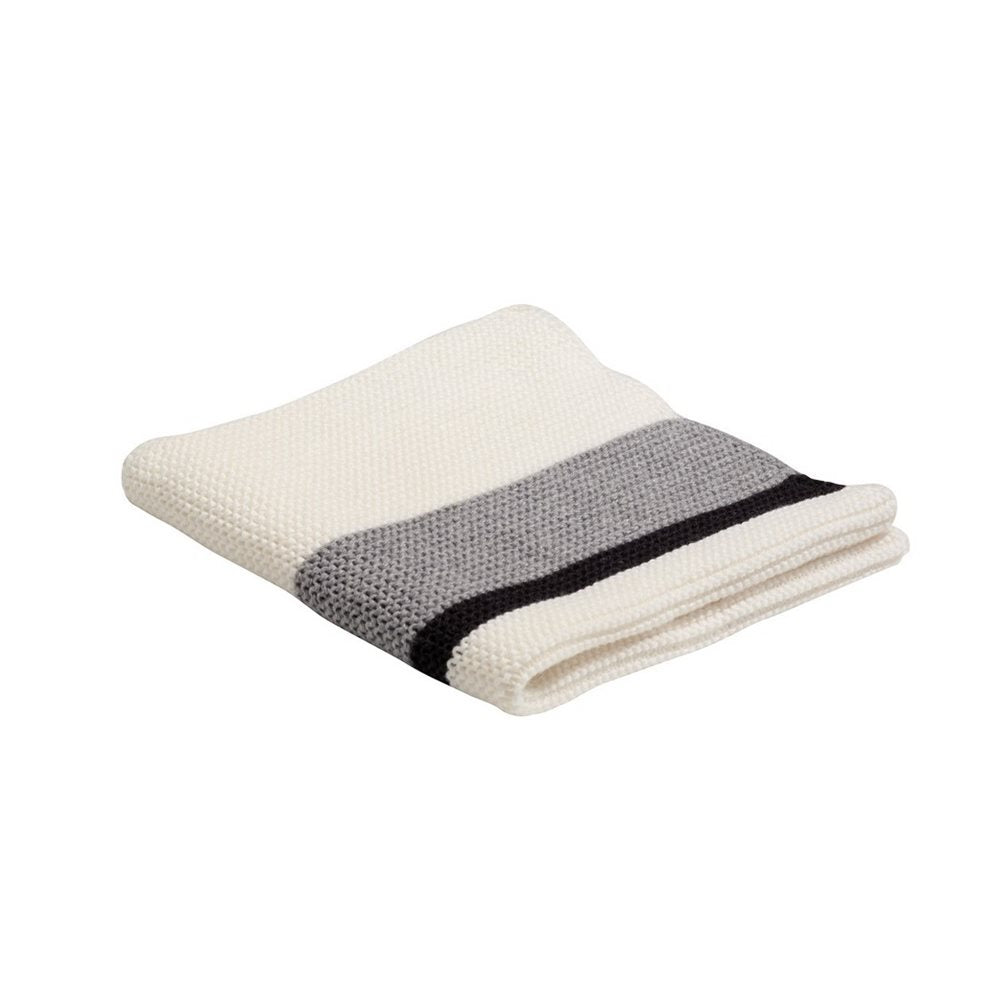 Knitted Cream/Black dish cloth (set of 2)