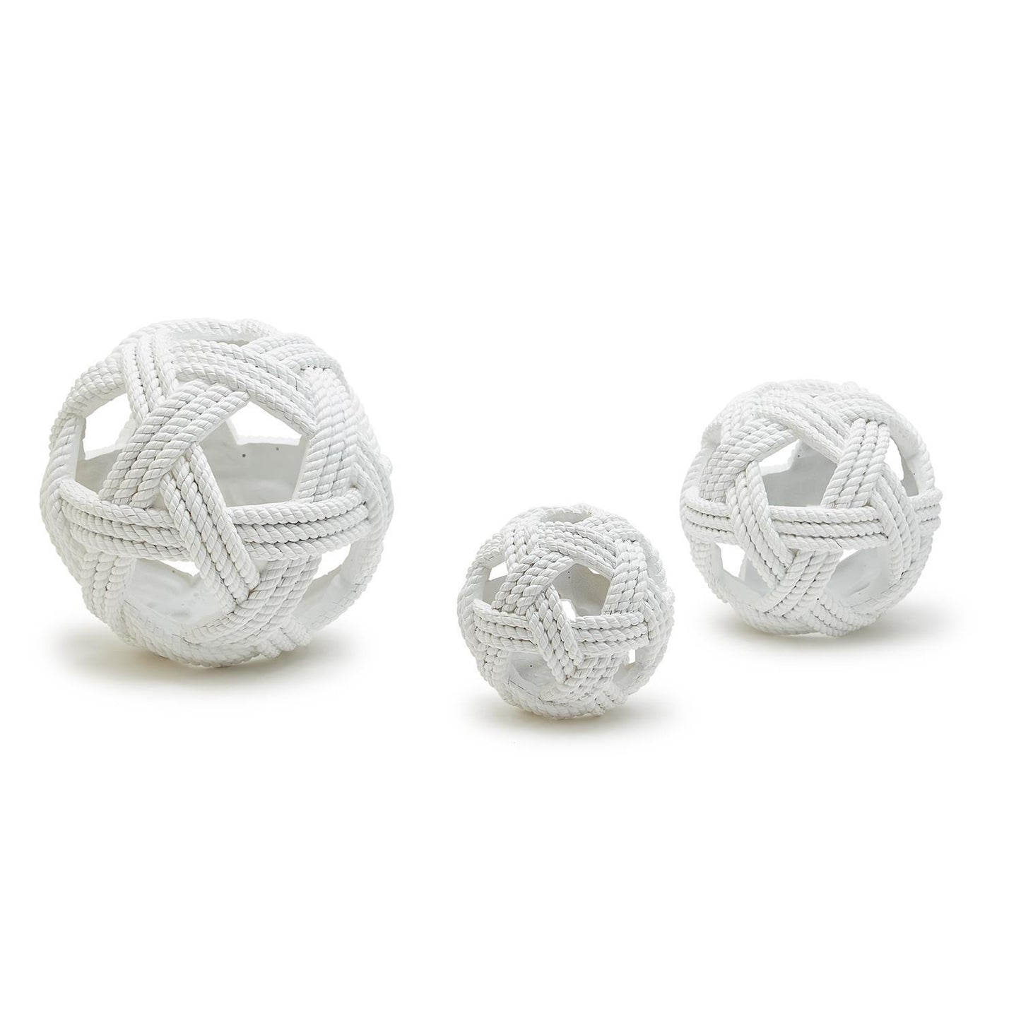 White Rope Spheres 3 sizes