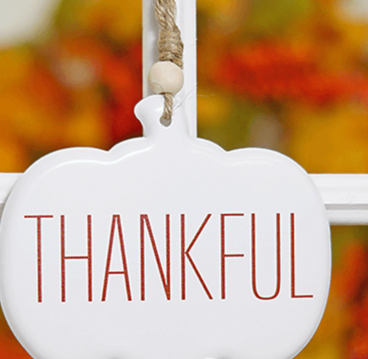 Thankful / Grateful Tin Hanger