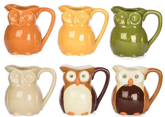Ceramic Owl Pitcher