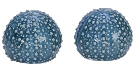Blue Sea Urchin Salt & Pepper Set