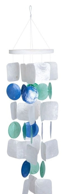 Capiz Chime (Blue/Green/White)