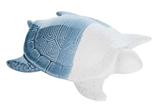 Blue and Bisque Turtle Figurine