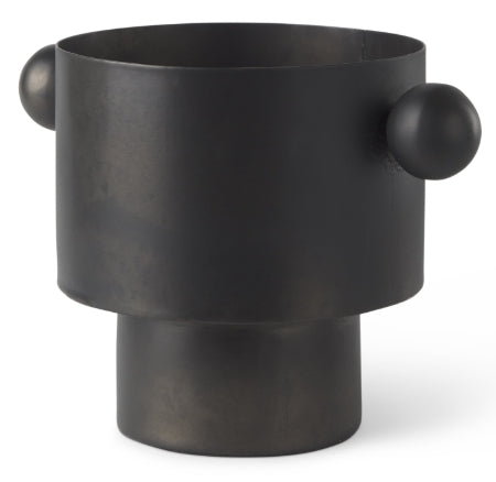 Juno Black Iron Vase