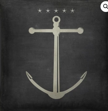 Anchor Throw Pillow