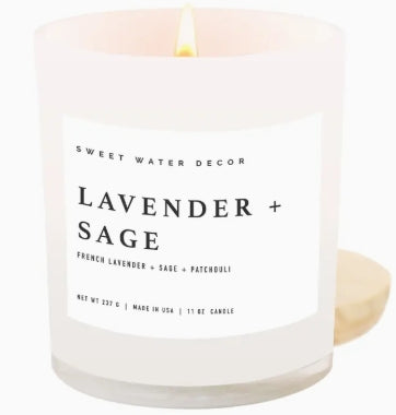 Lavender and Sage Jar Candle