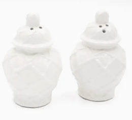 White Textured Salt & Pepper Set