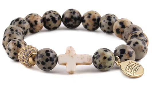 Speckle Bracelet w/ Cross