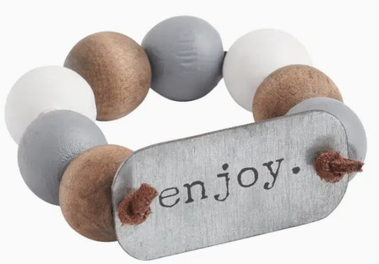"Enjoy" Beaded Napkin Ring