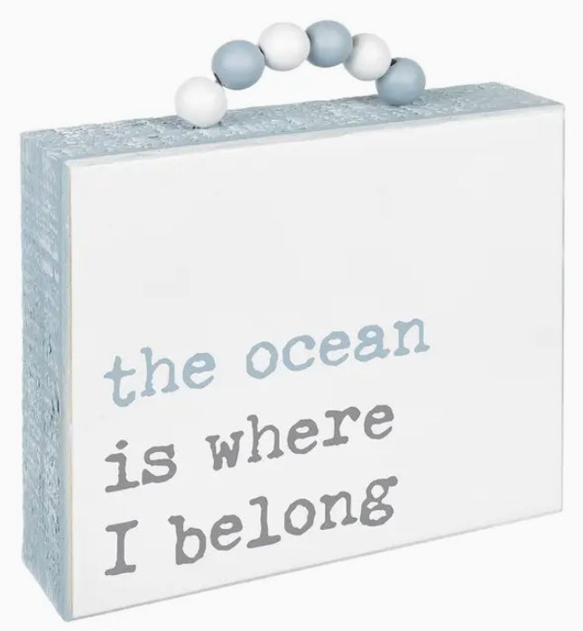 Ocean Sitter with Beads