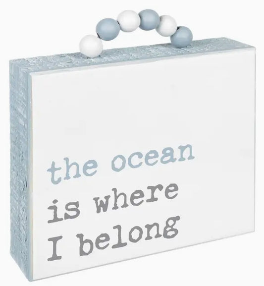 Ocean Sitter with Beads