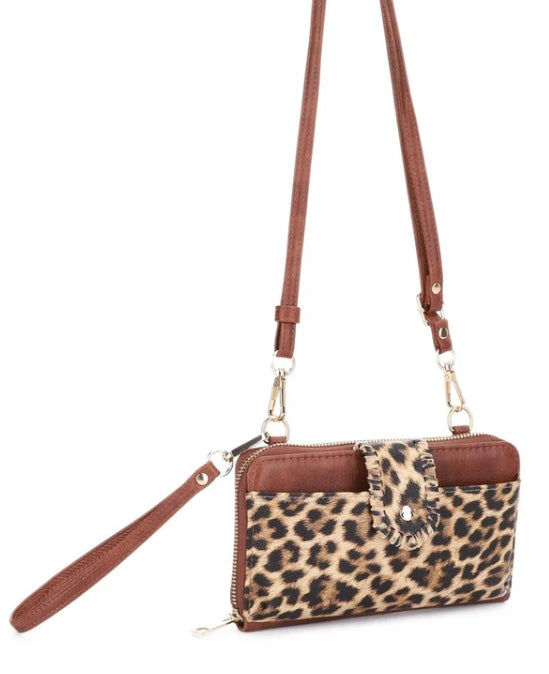 Leopard Crossbody Wallet