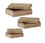 Basket Weave Cane Box