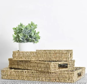 Seagrass rectangle basket