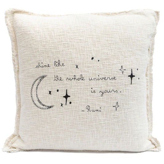 Shine Embroidered Pillow 24x24