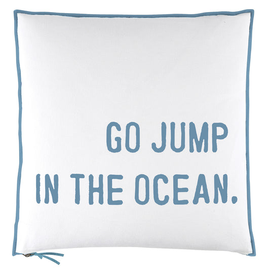 Jump in the Ocean 26x26 pillow