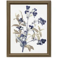 Indigo Blue Flowers Art Print