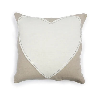 Heart Stitched Black Stitching Pillow