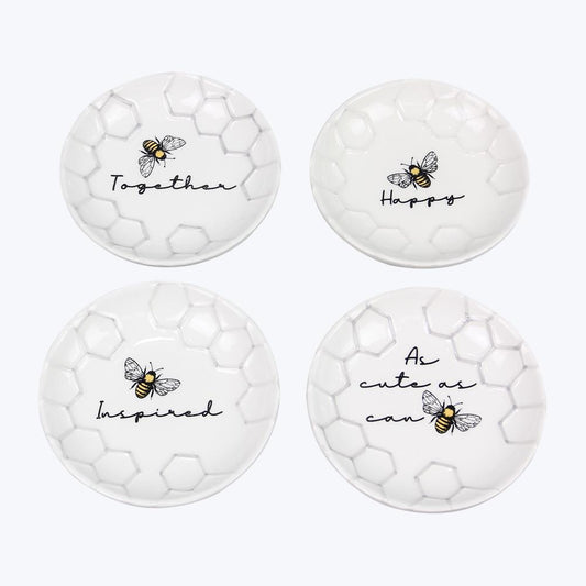 Ceramic Honey Bee Trinket Dish- 4 Styles