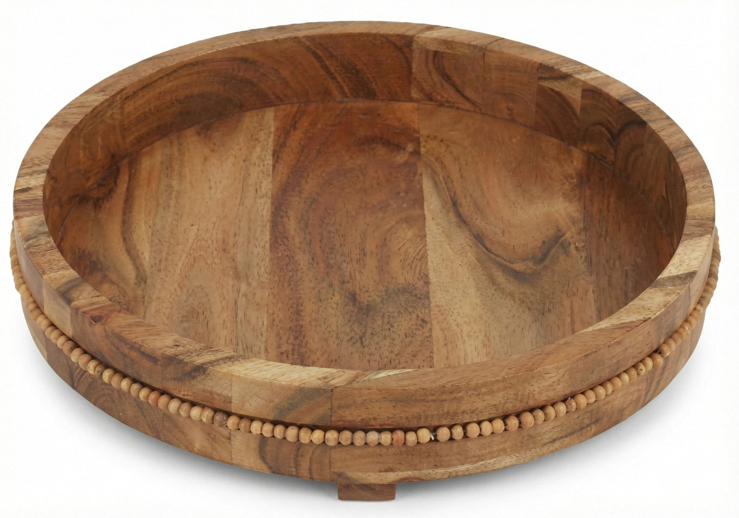Round Tray Beaded