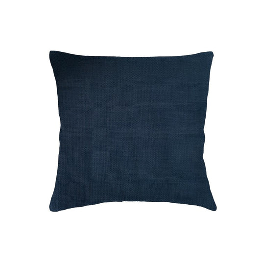 Linen Navy Blue Down Alternative Euro Pillow 26x26