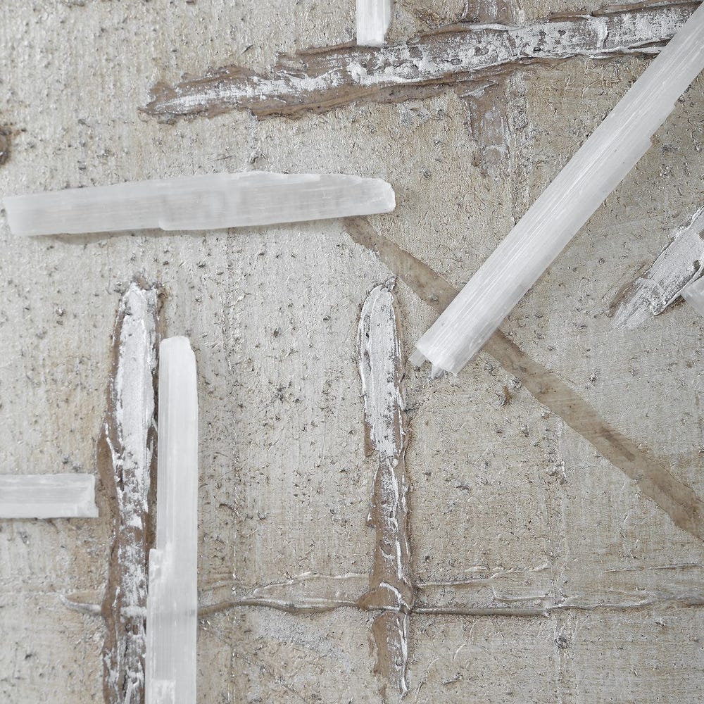 Hand Painted Canvas  31 W X 31 H X 2 D (in)