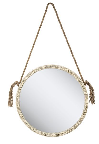 Hanging Rope Framed Wall Mirror