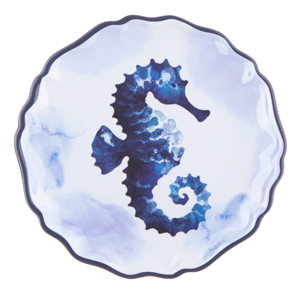 Watercolor Under the Sea Salad Plate