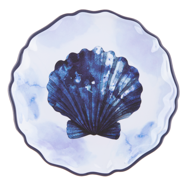 Watercolor Under the Sea Salad Plate