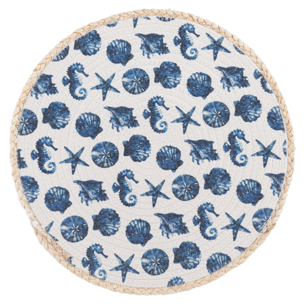 Round Watercolor Under the Sea Placemat