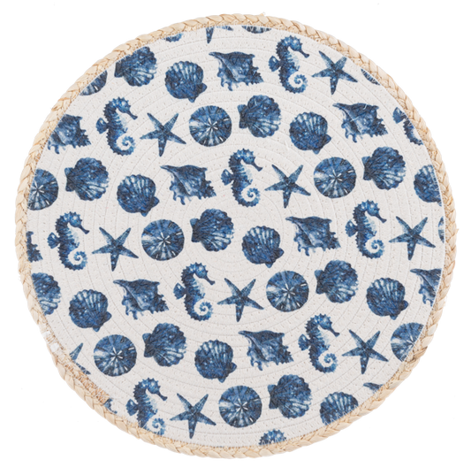 Round Watercolor Under the Sea Placemat
