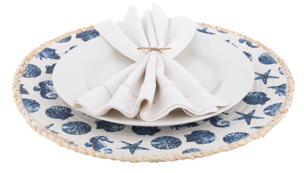 Round Watercolor Under the Sea Placemat