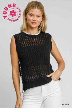 Sleeveless Sweater Vest