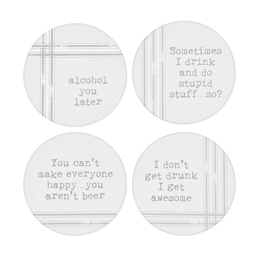 Set of 4 Drunk Coasters