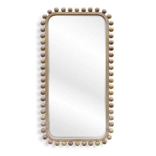 Solid Wood Mirror - 46x88 Natural
