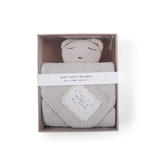 Everything is possible Bear Baby Lovey Blanket