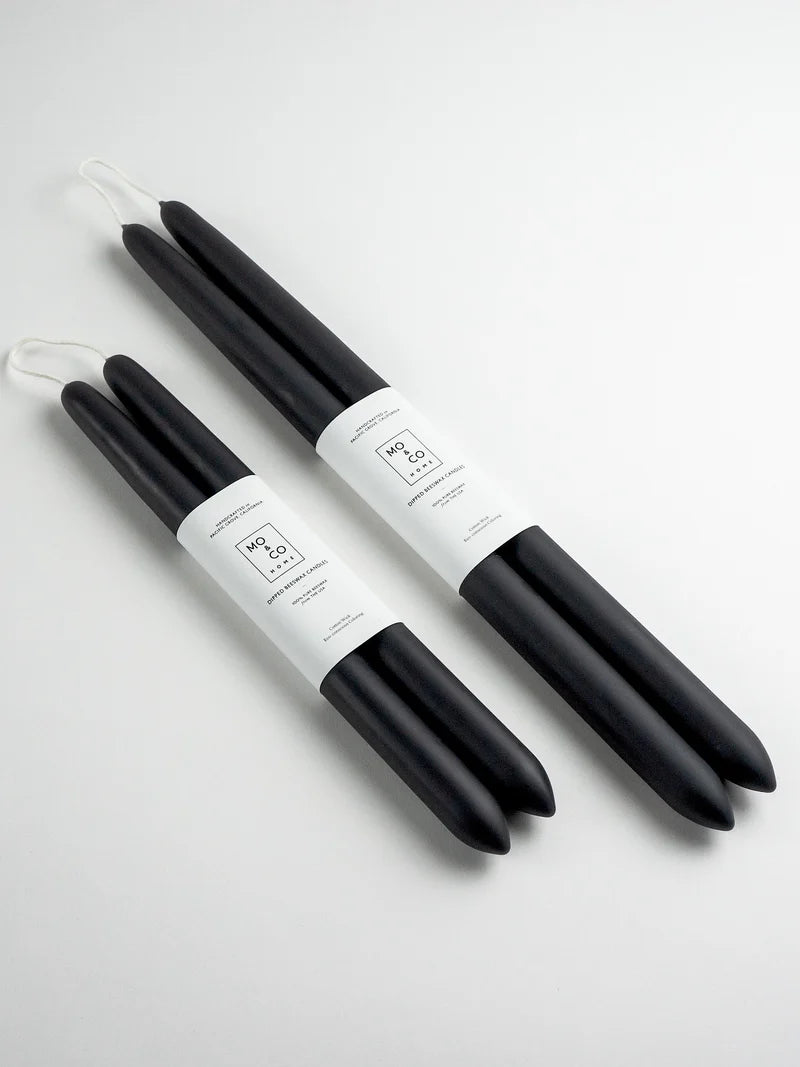 100 % Dipped Beeswax Taper Candles