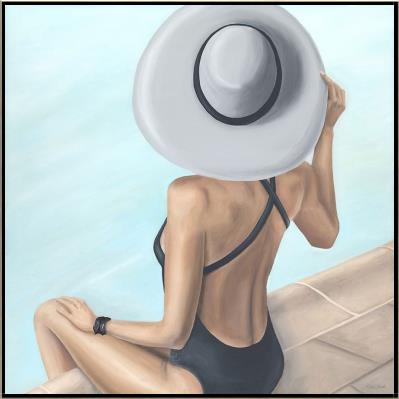 Poolside Sun Custom Art- 41.75 in x 41.75 in