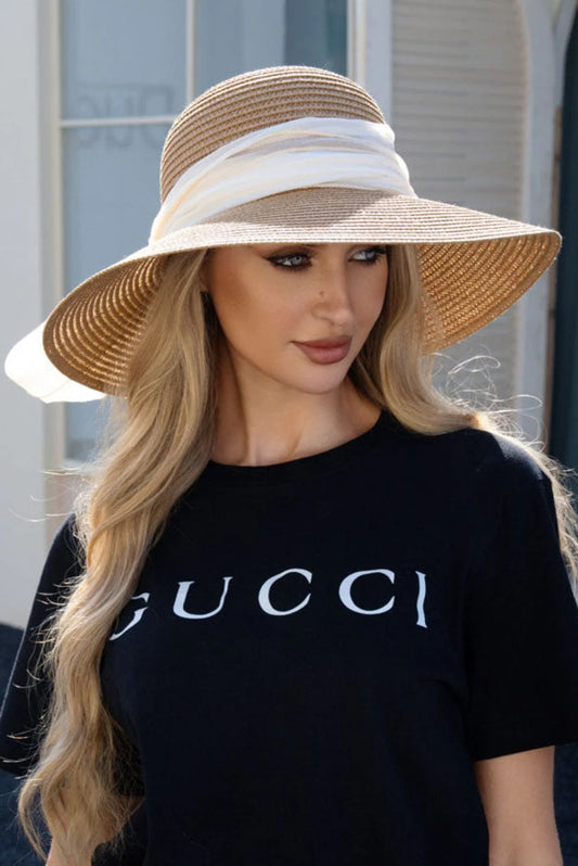 Floppy Hat With Silk Band
