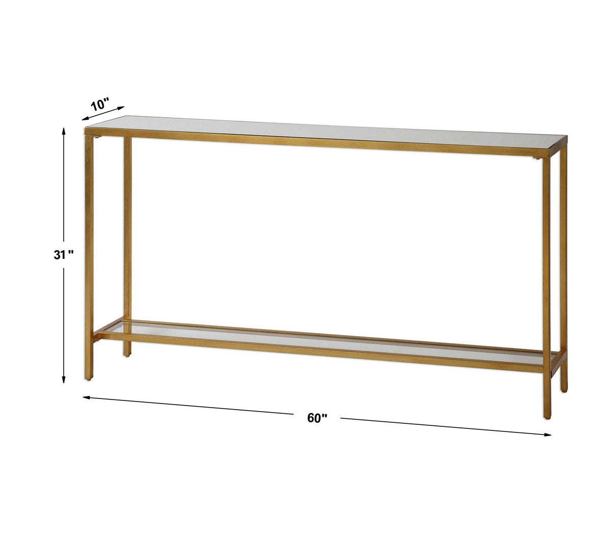 Hayley Gold Console Table