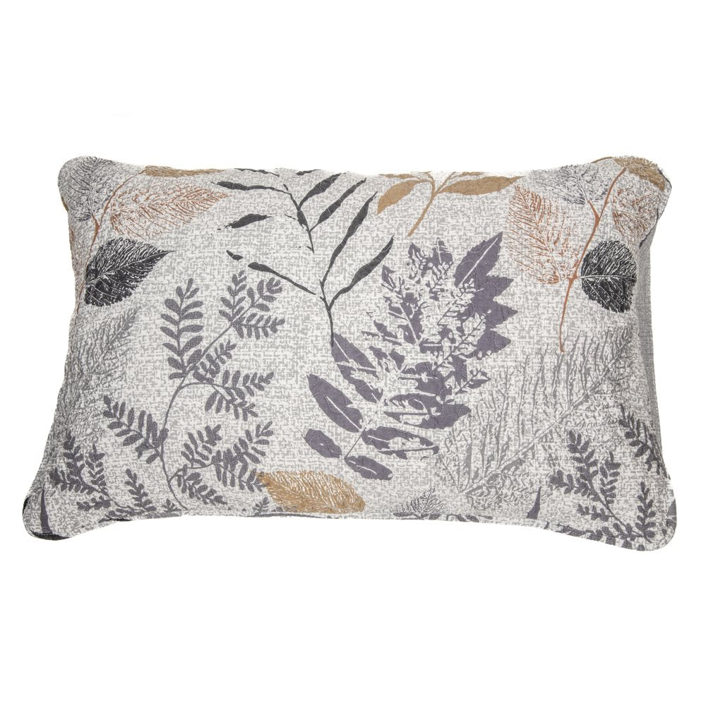 Lena foliage printed pillow sham