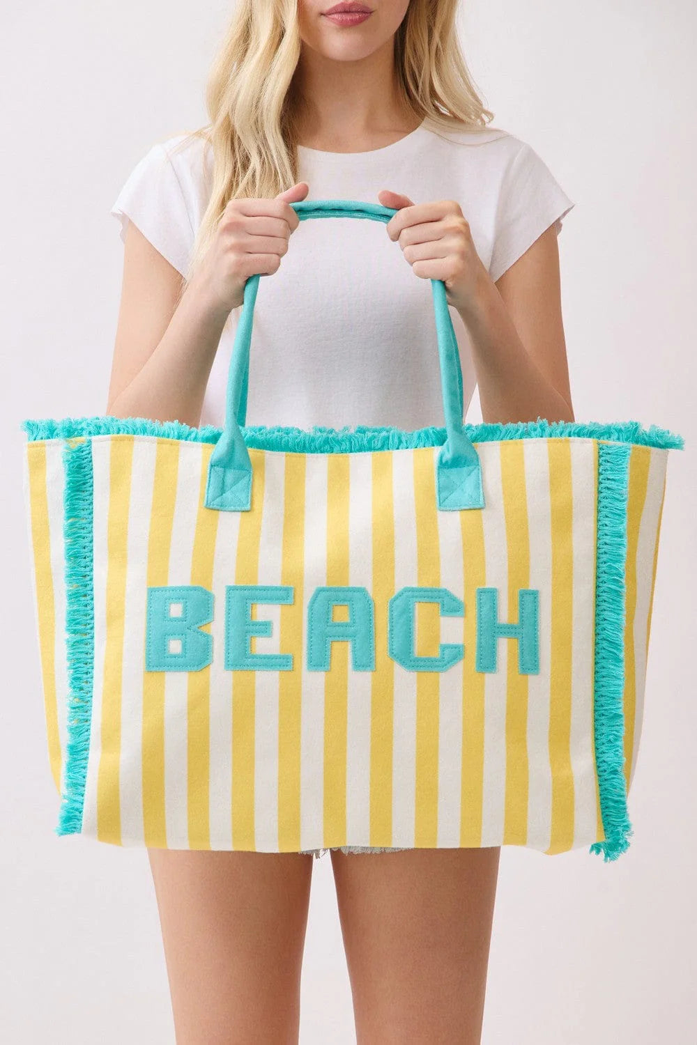Terry Cloth "Beach" Tote Bag