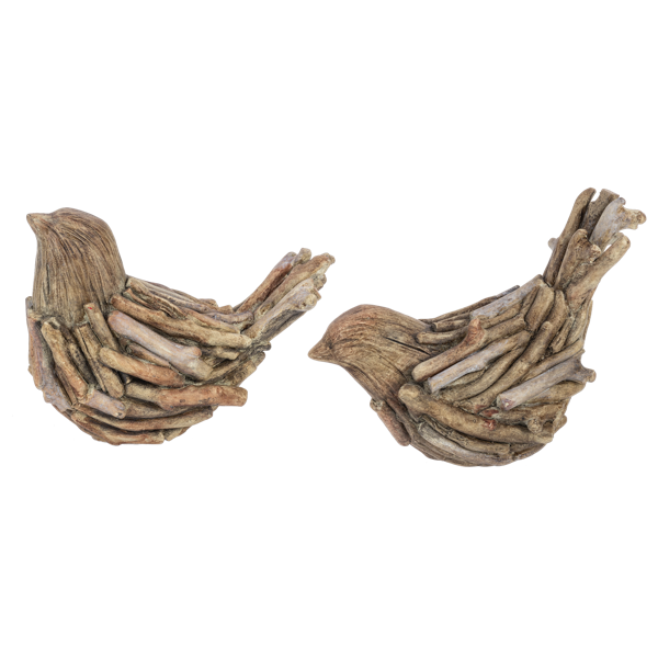 Driftwood Bird Figurines