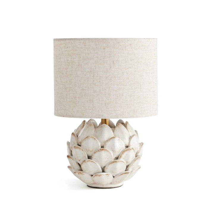 Artichoke-inspired ceramic lamp