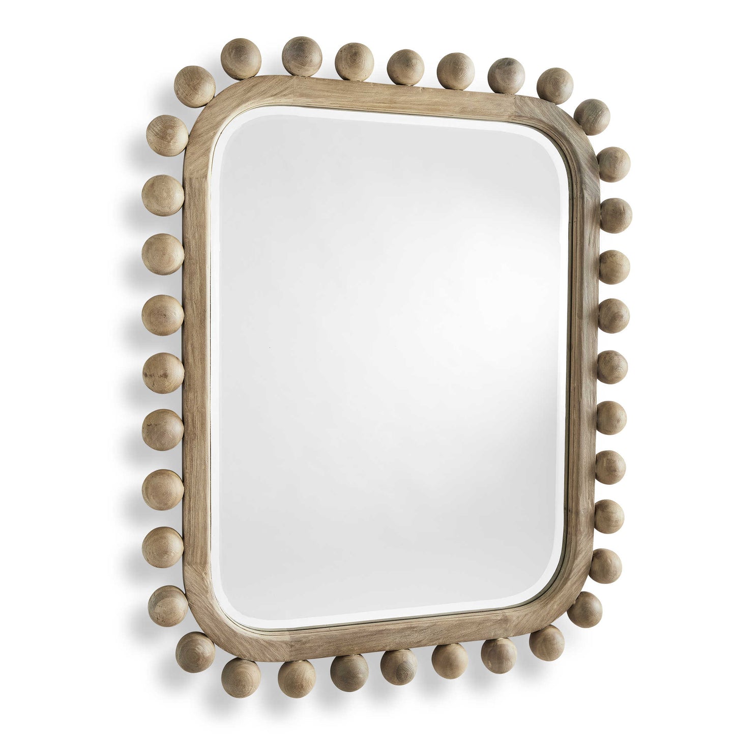 Hand-brushed, solid wood Mirror