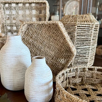 Seagrass Rope Round Tray