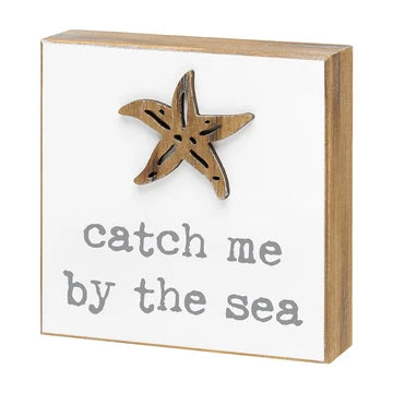 By The Sea Wood Box Sign