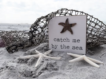 By The Sea Wood Box Sign